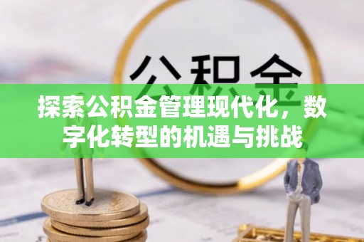 魏都探索公积金管理现代化，数字化转型的机遇与挑战