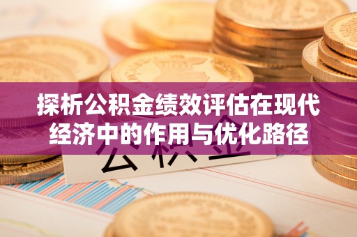 魏都探析公积金绩效评估在现代经济中的作用与优化路径