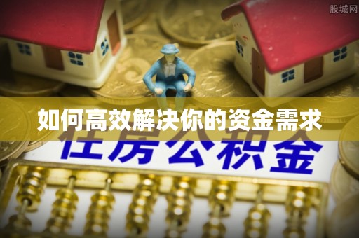 魏都如何高效解决你的资金需求
