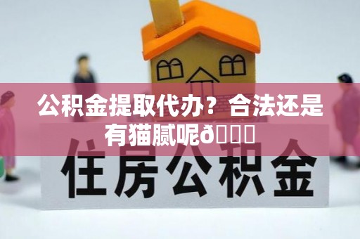 魏都公积金提取代办？合法还是有猫腻呢😏